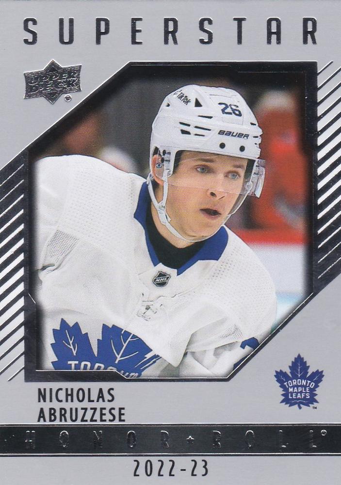 Nick Abruzzese #HR69 Toronto Maple Leafs | 2022-23 Upper Deck - Honor Roll