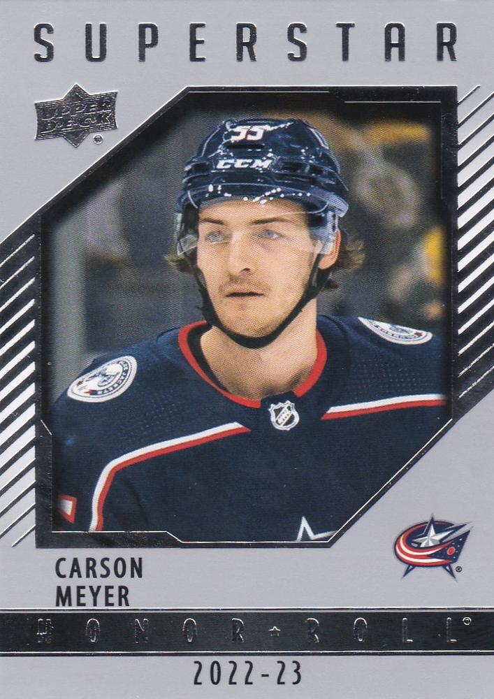 Carson Meyer #HR73 Columbus Blue Jackets | 2022-23 Upper Deck - Honor Roll