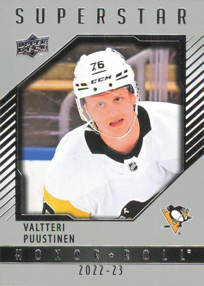Valtteri Puustinen #HR80 Pittsburgh Penguins | 2022-23 Upper Deck - Honor Roll