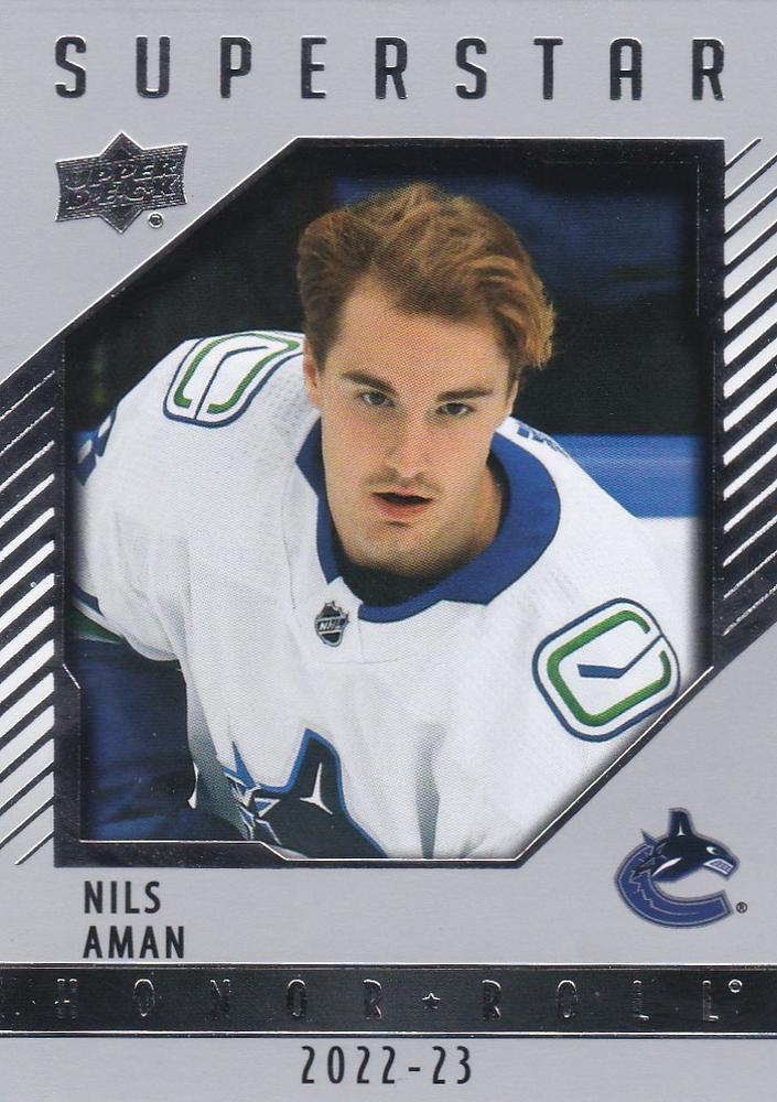 Nils Aman #HR82 Vancouver Canucks | 2022-23 Upper Deck - Honor Roll