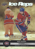Nick Suzuki / Youppi! #IR-10 Montreal Canadiens | 2023-24 Upper Deck MVP Ice Reps Gold