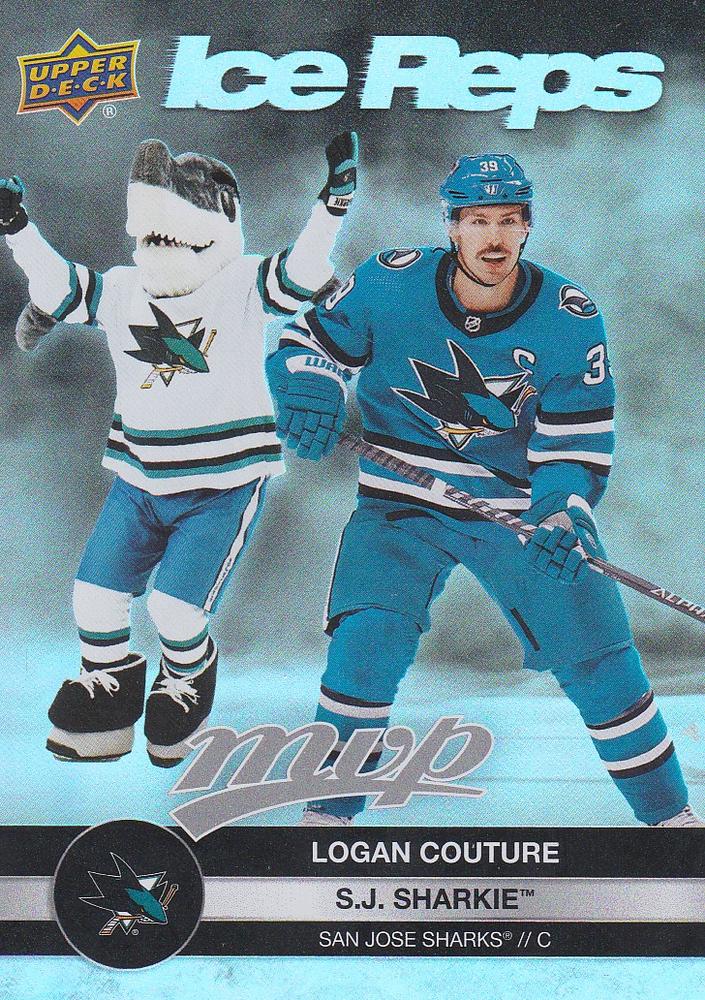 Logan Couture / S.J. Sharkie #IR-17 San Jose Sharks | 2023-24 Upper Deck MVP Ice Reps