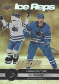 Logan Couture / S.J. Sharkie #IR-17 San Jose Sharks | 2023-24 Upper Deck MVP Ice Reps Gold