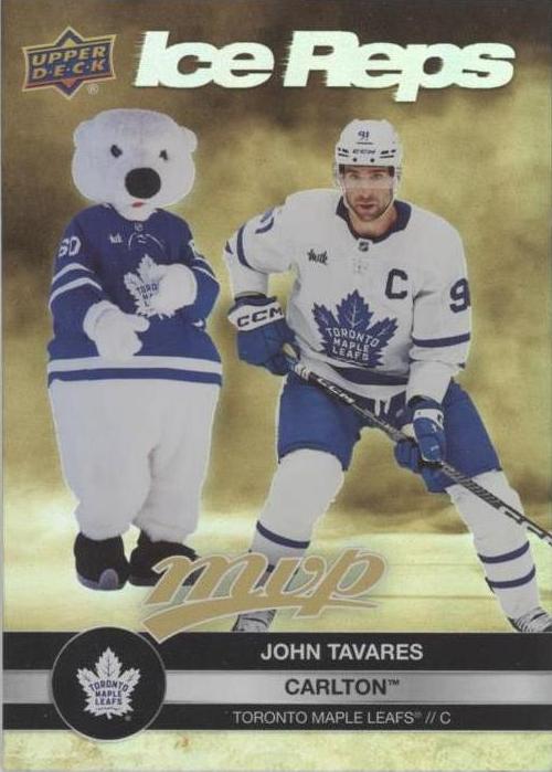 John Tavares / Carlton #IR-19 Toronto Maple Leafs | 2023-24 Upper Deck MVP Ice Reps Gold
