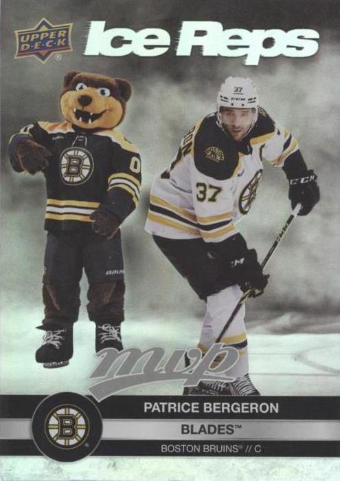 Patrice Bergeron / Blades #IR-21 Boston Bruins | 2023-24 Upper Deck MVP Ice Reps