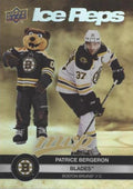 Patrice Bergeron / Blades #IR-21 Boston Bruins | 2023-24 Upper Deck MVP Ice Reps Gold