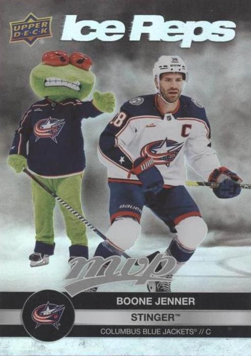 Boone Jenner / Stinger #IR-24 Columbus Blue Jackets | 2023-24 Upper Deck MVP Ice Reps