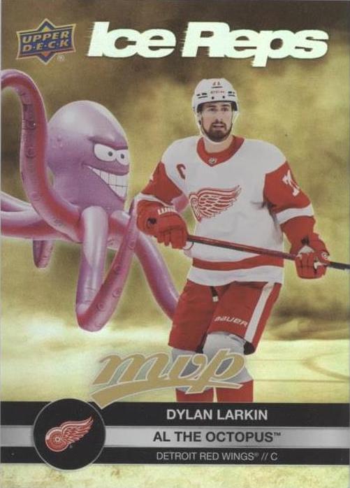 Dylan Larkin / Al The Octopus #IR-25 Detroit Red Wings | 2023-24 Upper Deck MVP Ice Reps Gold