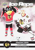 Jonathan Toews / Tommy Hawk #IR-2 Chicago Blackhawks | 2023-24 Upper Deck MVP Ice Reps