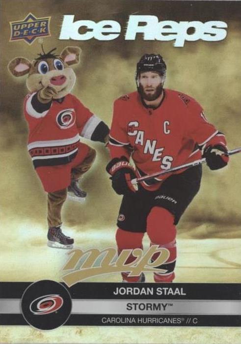 Jordan Staal / Stormy #IR-4 Carolina Hurricanes | 2023-24 Upper Deck MVP Ice Reps Gold