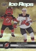 Nico Hischier / N.J. Devil #IR-9 New Jersey Devils | 2023-24 Upper Deck MVP Ice Reps Gold