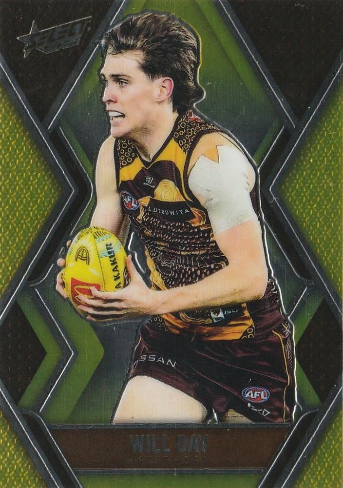 Will Day #L102 Hawthorn Hawks | 2025 Select AFL Footy Stars - Luminous