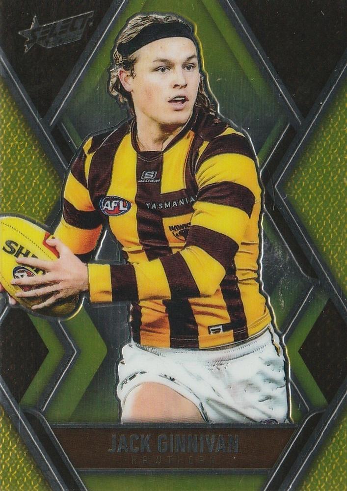 Jack Ginnivan #L103 Hawthorn Hawks | 2025 Select AFL Footy Stars - Luminous