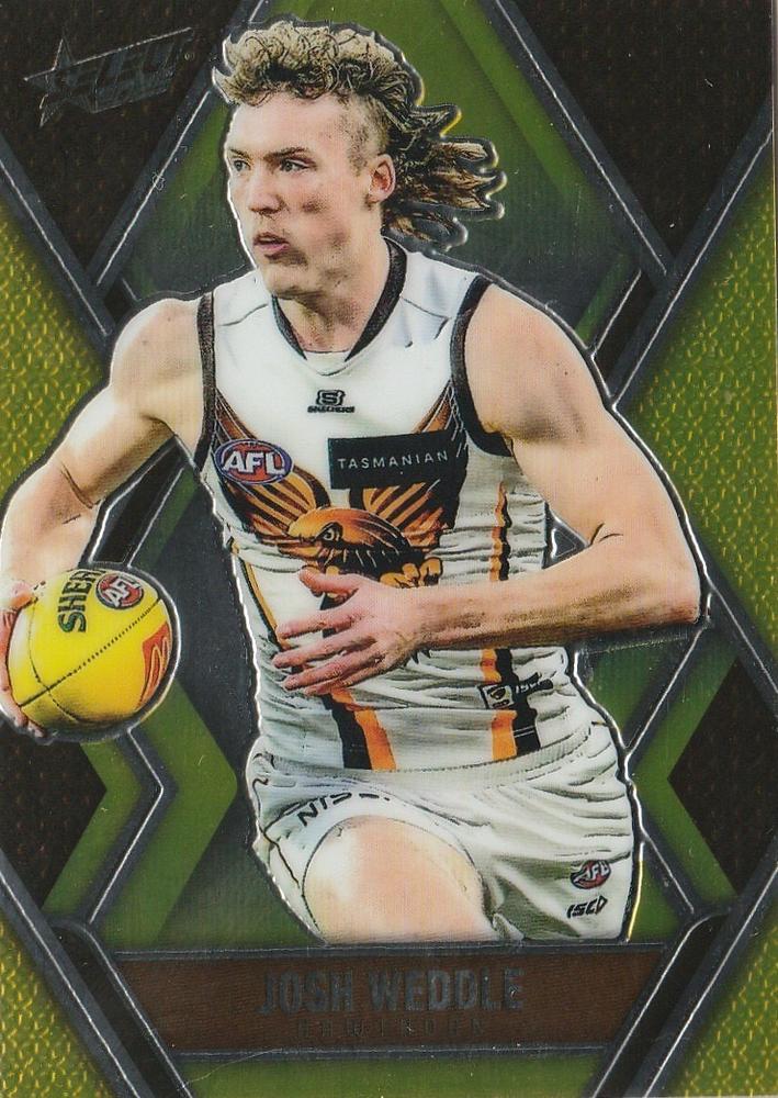 Josh Weddle #L109 Hawthorn Hawks | 2025 Select AFL Footy Stars - Luminous