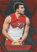 Logan McDonald #L171 Sydney Swans | 2025 Select AFL Footy Stars - Luminous