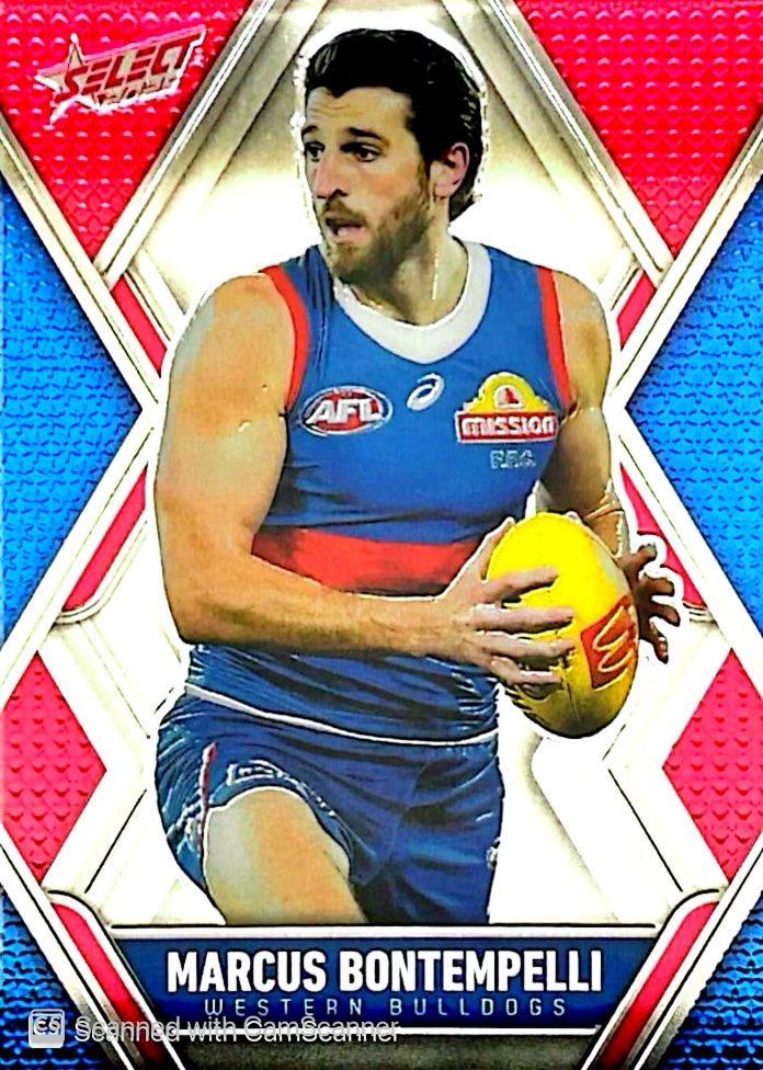 Marcus Bontempelli #L188 Western Bulldogs | 2025 Select AFL Footy Stars - Luminous
