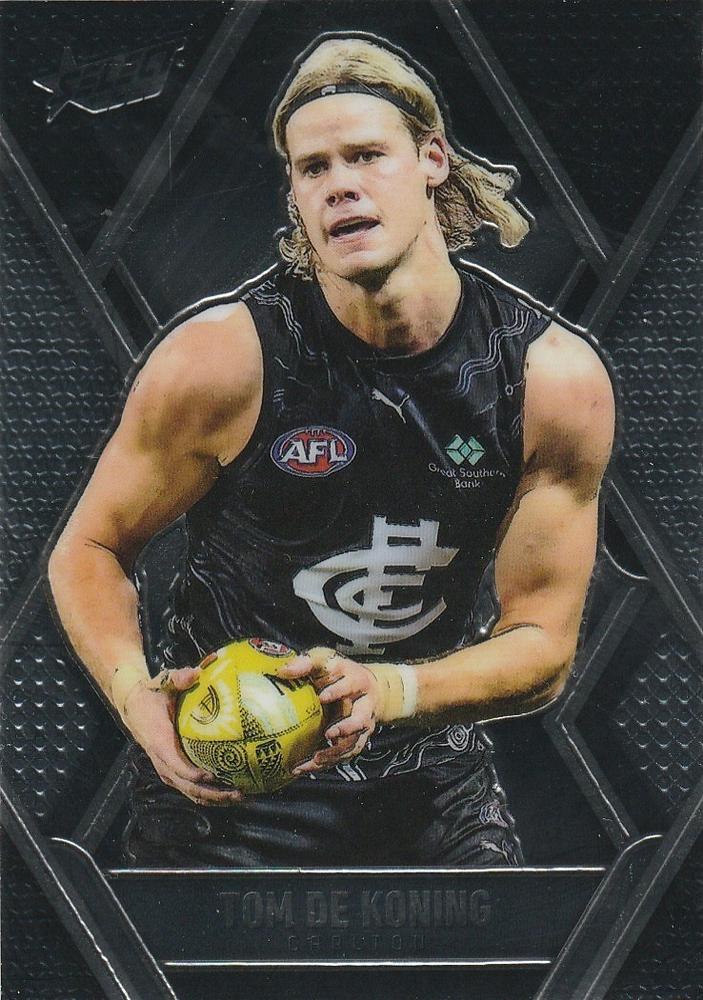 Tom De Koning #L26 Carlton Blues | 2025 Select AFL Footy Stars - Luminous