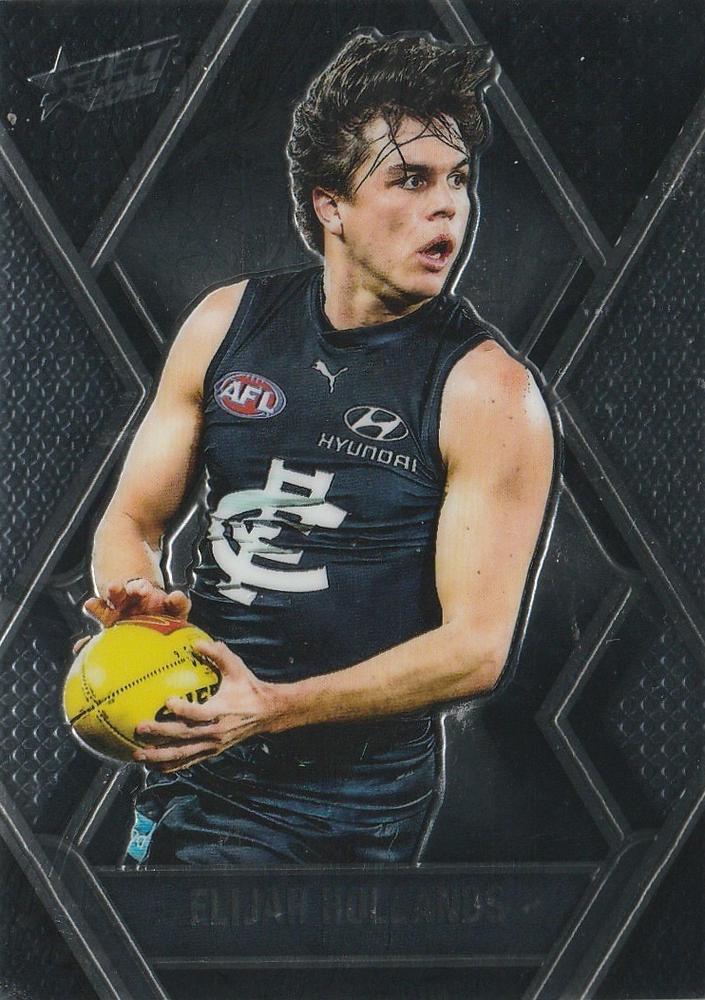 Elijah Hollands #L28 Carlton Blues | 2025 Select AFL Footy Stars - Luminous