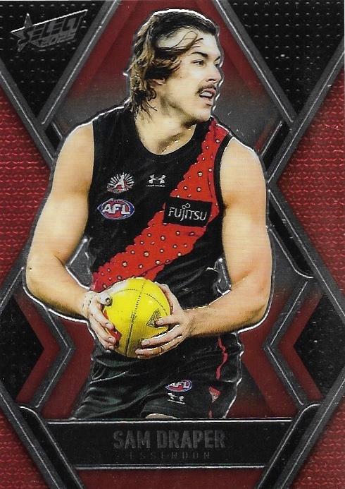 Sam Draper #L47 Essendon Bombers | 2025 Select AFL Footy Stars - Luminous