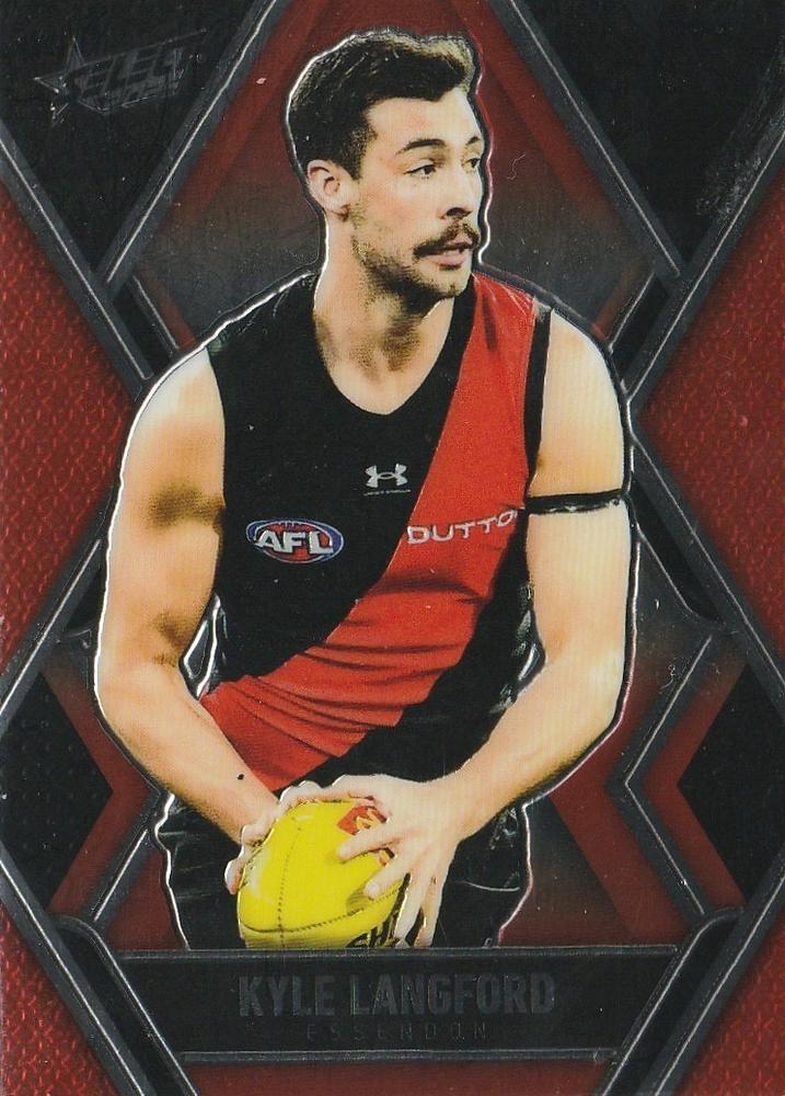 Kyle Langford #L51 Essendon Bombers | 2025 Select AFL Footy Stars - Luminous