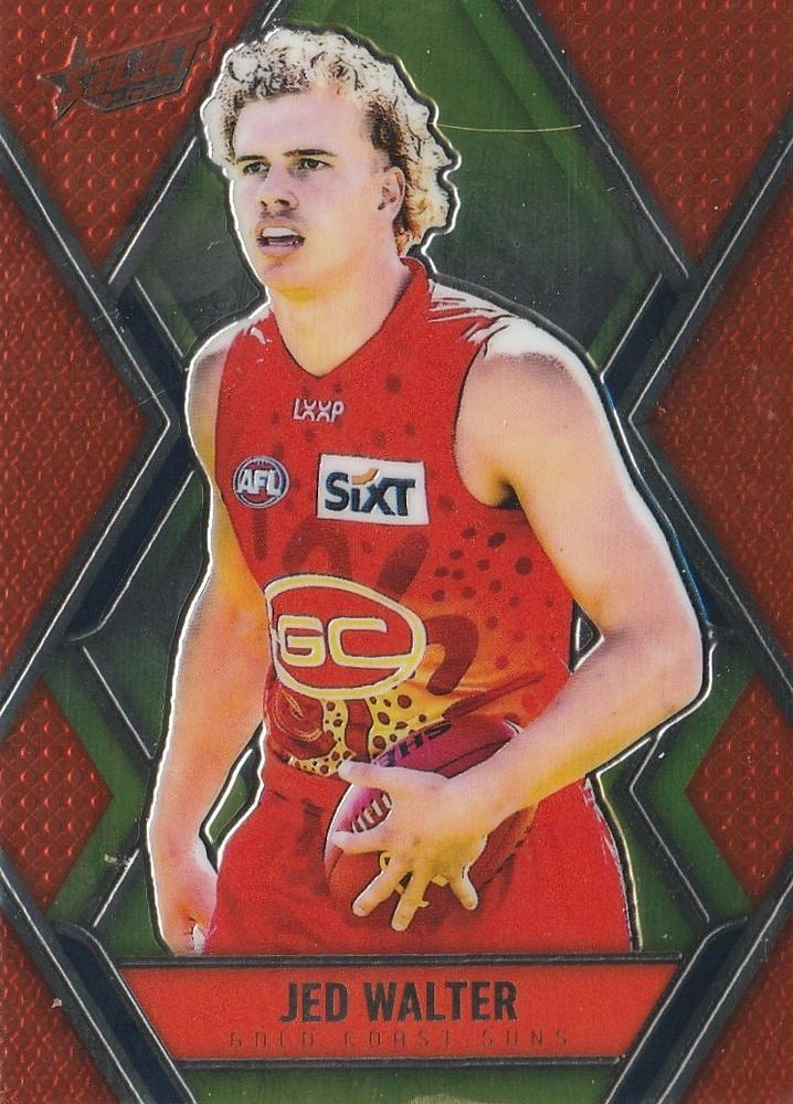 Jed Walter #L98 Gold Coast Suns | 2025 Select AFL Footy Stars - Luminous