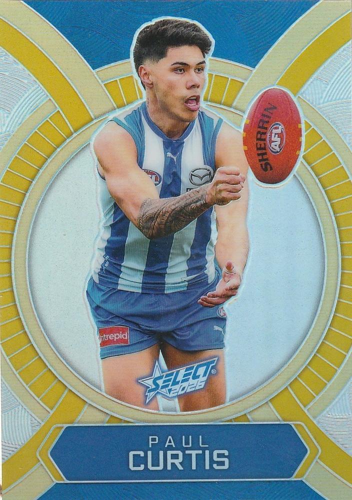 Paul Curtis #LB111 North Melbourne Kangaroos | 2026 Select AFL Footy Stars - Luminous