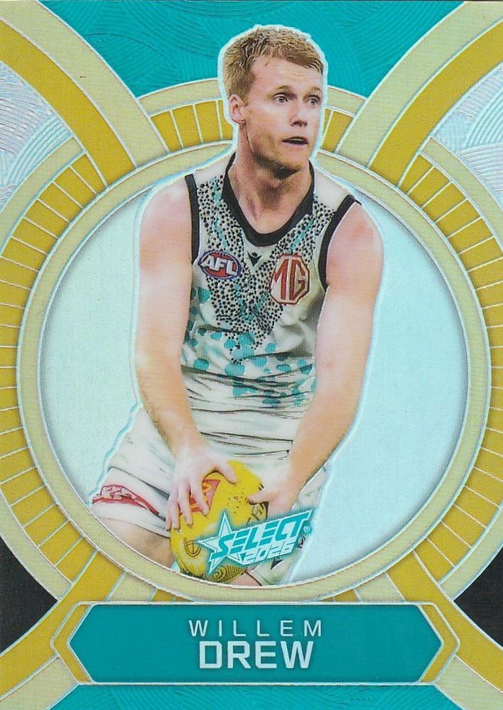 Willem Drew #LB126 Port Adelaide Power | 2026 Select AFL Footy Stars - Luminous