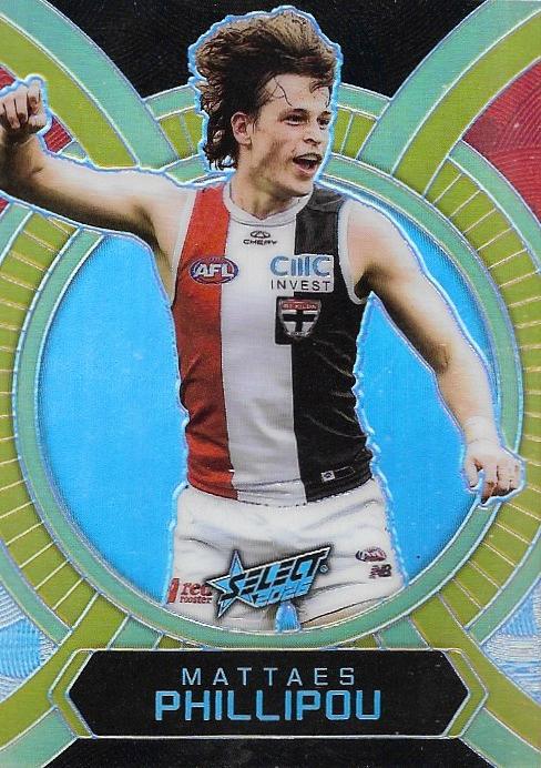 Mattaes Phillipou #LB144 St. Kilda Saints | 2026 Select AFL Footy Stars - Luminous