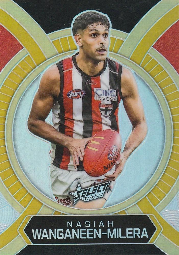 Nasiah Wanganeen-Milera #LB147 St. Kilda Saints | 2026 Select AFL Footy Stars - Luminous