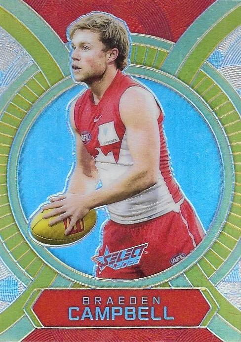 Braeden Campbell #LB152 Sydney Swans | 2026 Select AFL Footy Stars - Luminous
