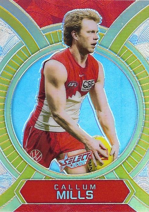 Callum Mills #LB158 Sydney Swans | 2026 Select AFL Footy Stars - Luminous