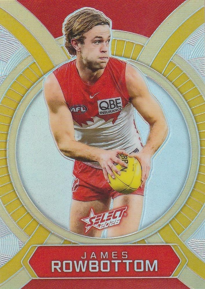 James Rowbottom #LB159 Sydney Swans | 2026 Select AFL Footy Stars - Luminous