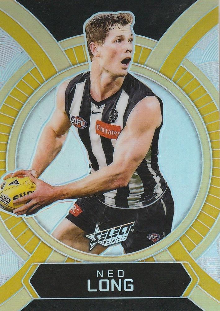 Ned Long #LB35 Collingwood Magpies | 2026 Select AFL Footy Stars - Luminous