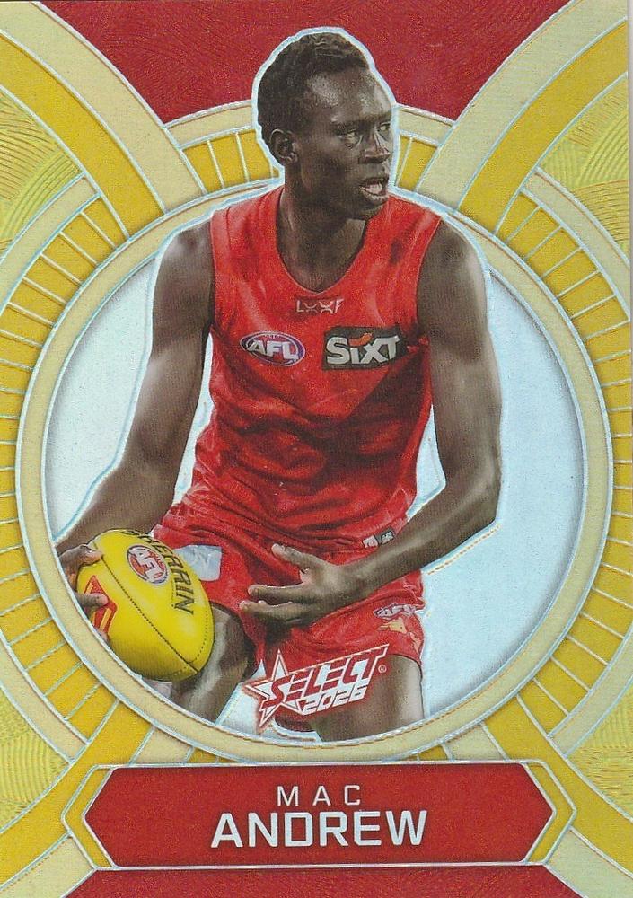 Mac Andrew #LB82 Gold Coast Suns | 2026 Select AFL Footy Stars - Luminous