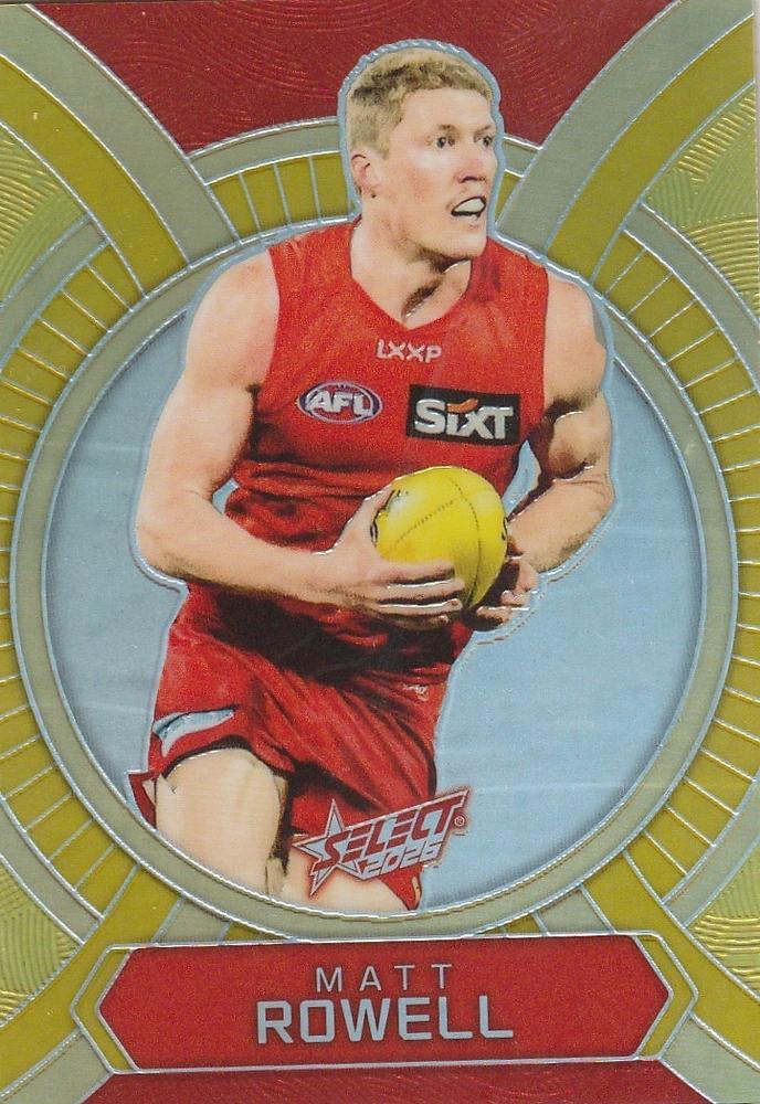 Matt Rowell #LB90 Gold Coast Suns | 2026 Select AFL Footy Stars - Luminous