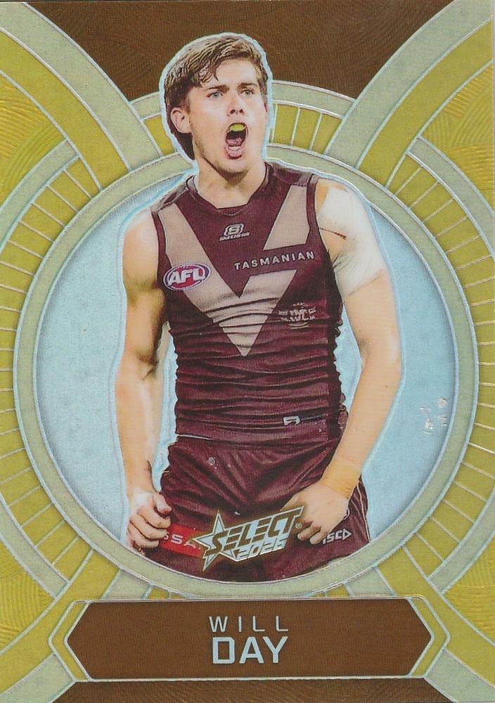 Will Day #LB93 Hawthorn Hawks | 2026 Select AFL Footy Stars - Luminous