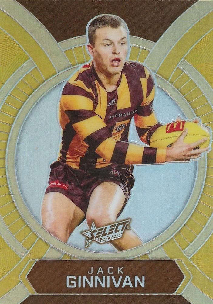 Jack Ginnivan #LB95 Hawthorn Hawks | 2026 Select AFL Footy Stars - Luminous