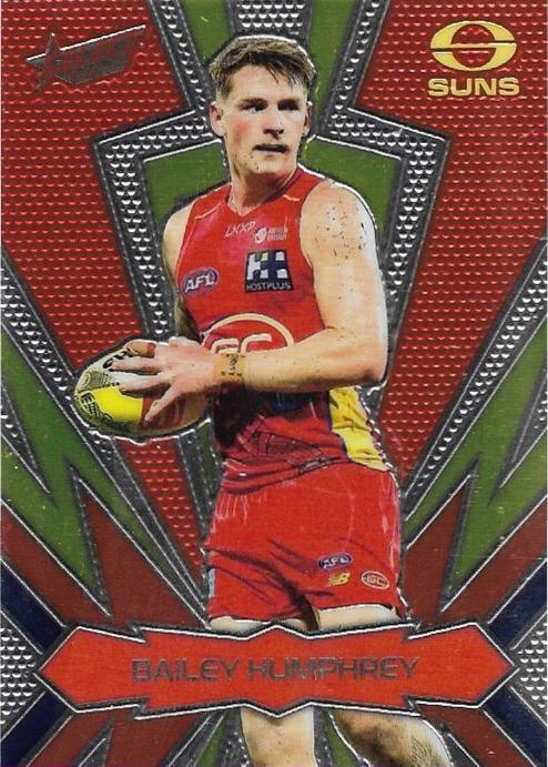 Bailey Humphrey #LT102 Gold Coast Suns | 2025 Select AFL Footy Stars - Luminous Thunderbolt
