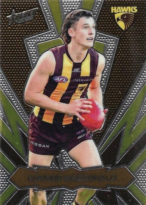 Connor Macdonald #LT113 Hawthorn Hawks | 2025 Select AFL Footy Stars - Luminous Thunderbolt