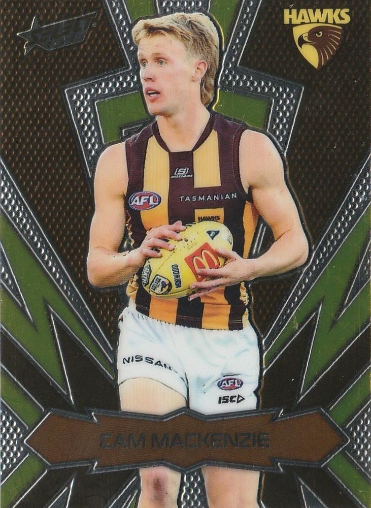Cam Mackenzie #LT114 Hawthorn Hawks | 2025 Select AFL Footy Stars - Luminous Thunderbolt