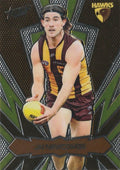 Jai Newcombe #LT116 Hawthorn Hawks | 2025 Select AFL Footy Stars - Luminous Thunderbolt