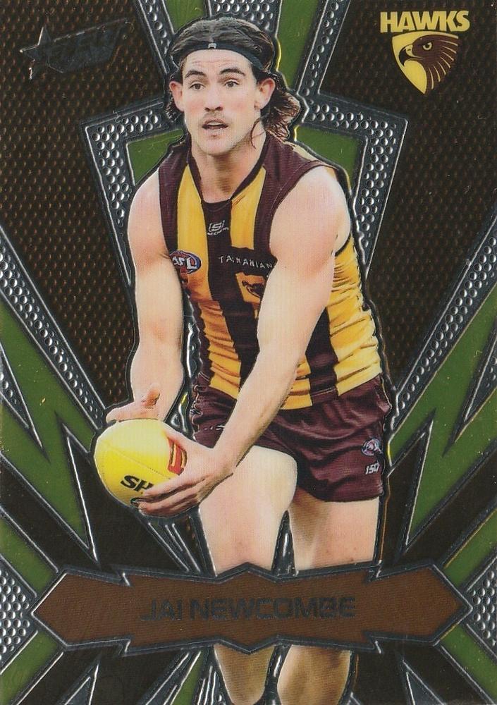 Jai Newcombe #LT116 Hawthorn Hawks | 2025 Select AFL Footy Stars - Luminous Thunderbolt