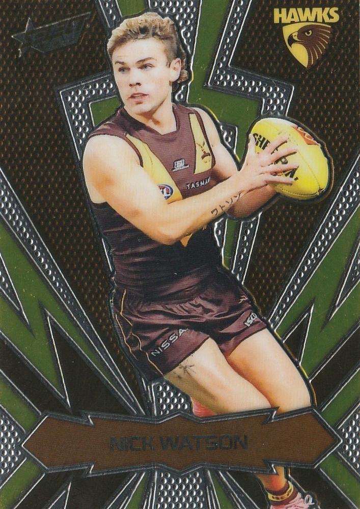 Nick Watson #LT118 Hawthorn Hawks | 2025 Select AFL Footy Stars - Luminous Thunderbolt
