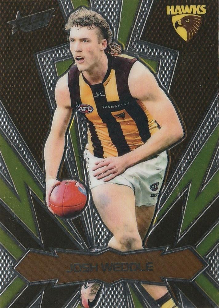 Josh Weddle #LT119 Hawthorn Hawks | 2025 Select AFL Footy Stars - Luminous Thunderbolt