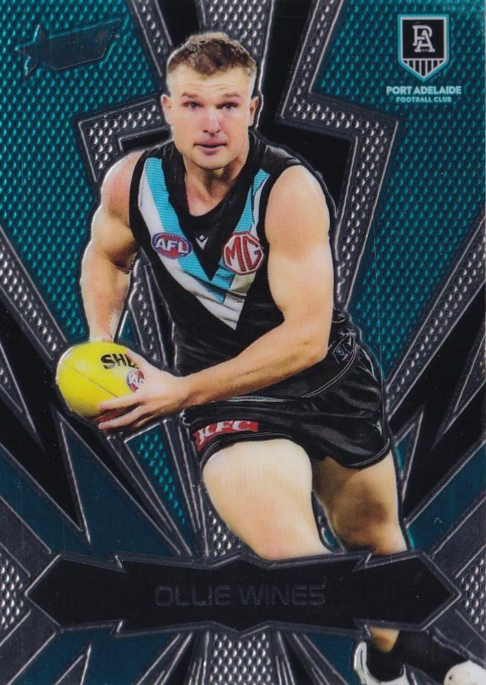 Ollie Wines #LT156 Port Adelaide Power | 2025 Select AFL Footy Stars - Luminous Thunderbolt