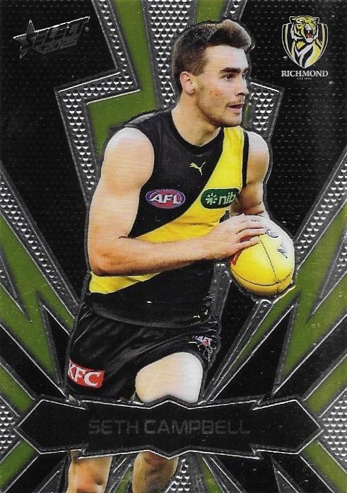 Seth Campbell #LT159 Richmond Tigers | 2025 Select AFL Footy Stars - Luminous Thunderbolt