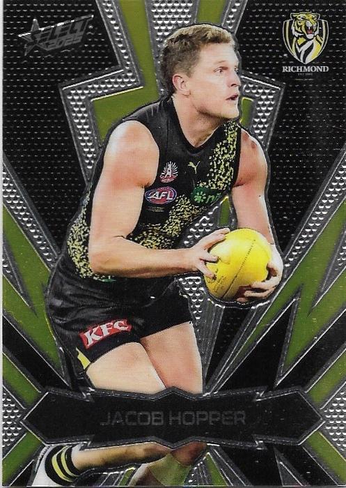 Jacob Hopper #LT160 Richmond Tigers | 2025 Select AFL Footy Stars - Luminous Thunderbolt