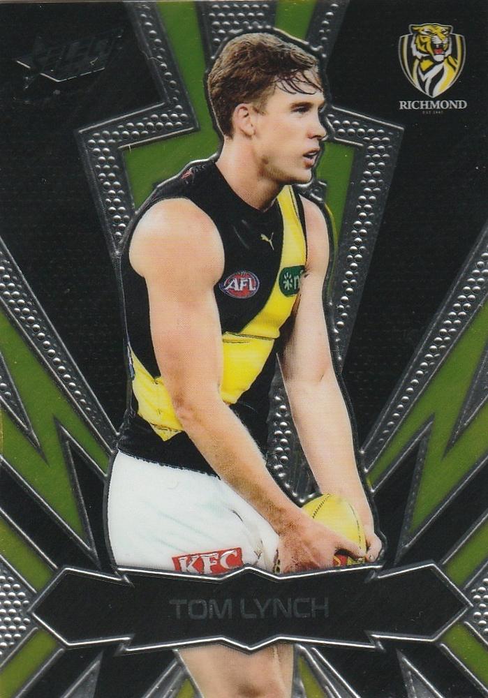 Tom Lynch #LT161 Richmond Tigers | 2025 Select AFL Footy Stars - Luminous Thunderbolt