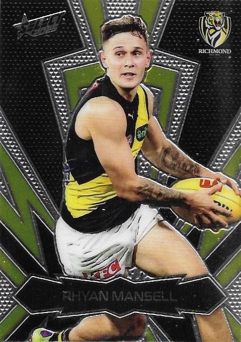Rhyan Mansell #LT162 Richmond Tigers | 2025 Select AFL Footy Stars - Luminous Thunderbolt