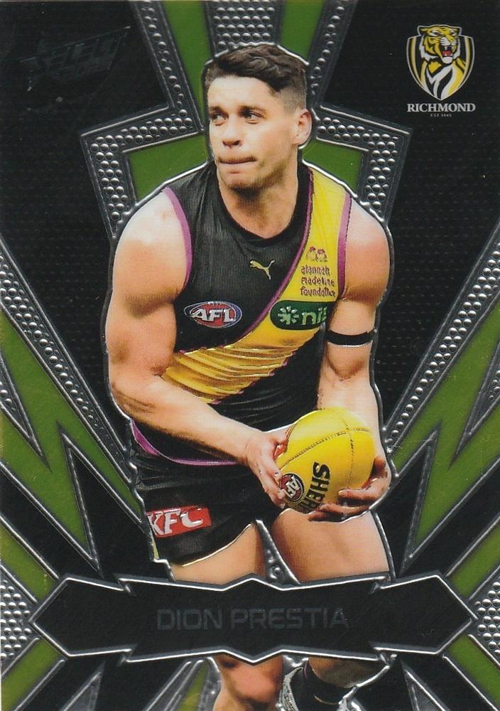 Dion Prestia #LT164 Richmond Tigers | 2025 Select AFL Footy Stars - Luminous Thunderbolt